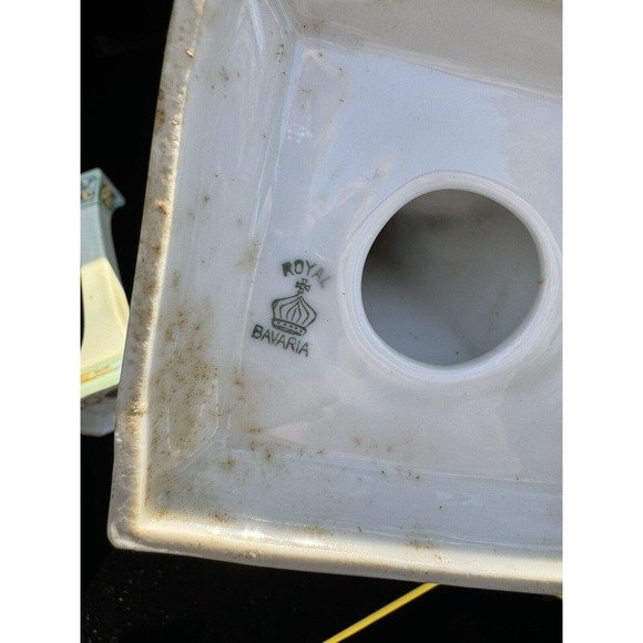 2 Beautiful 1911 Royal Bavarian Candle Sticks Hand Painted 8.5” Tall -O4 - Picture 9 of 10